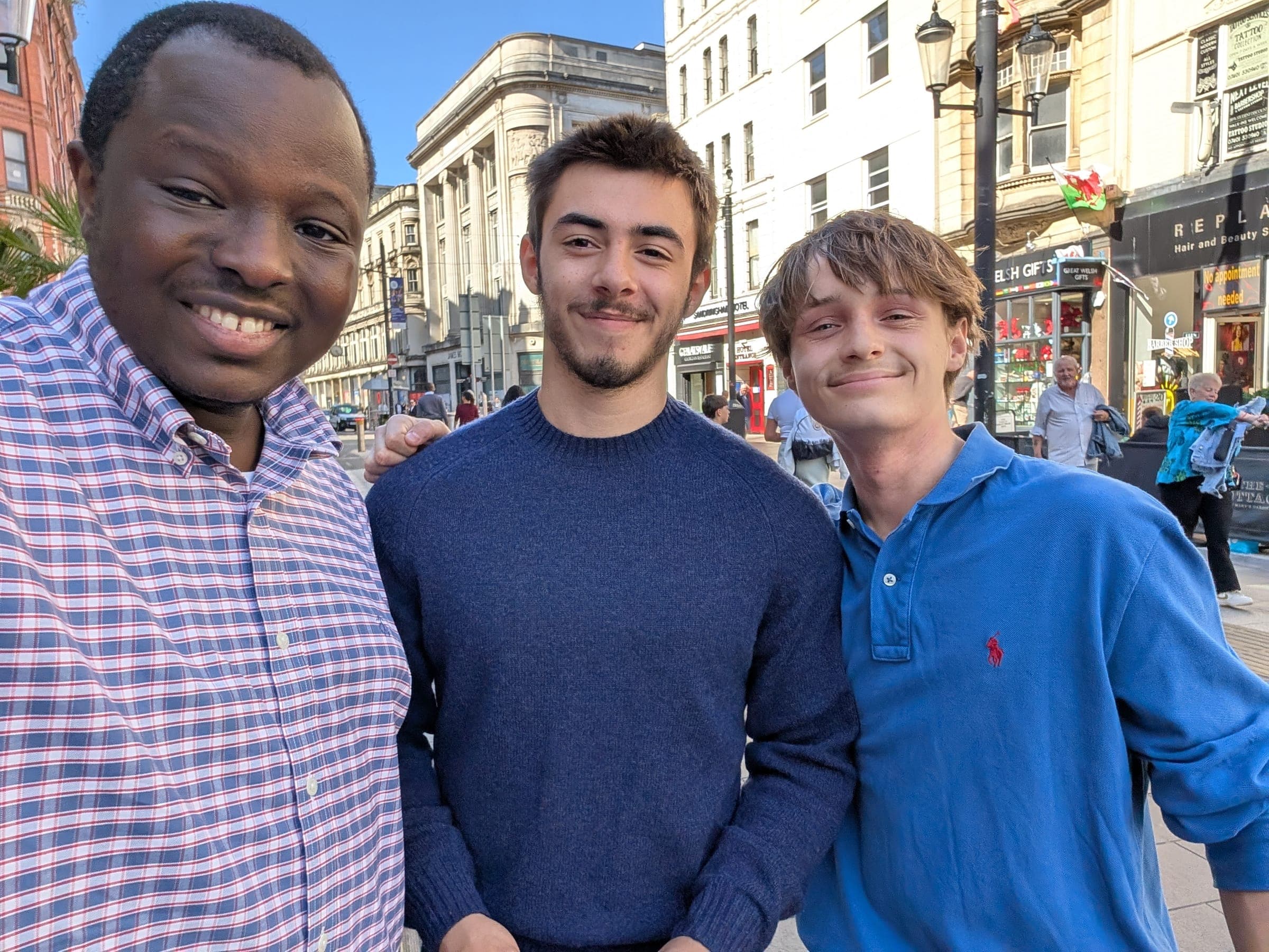 Young men in Cardiff who received the Word